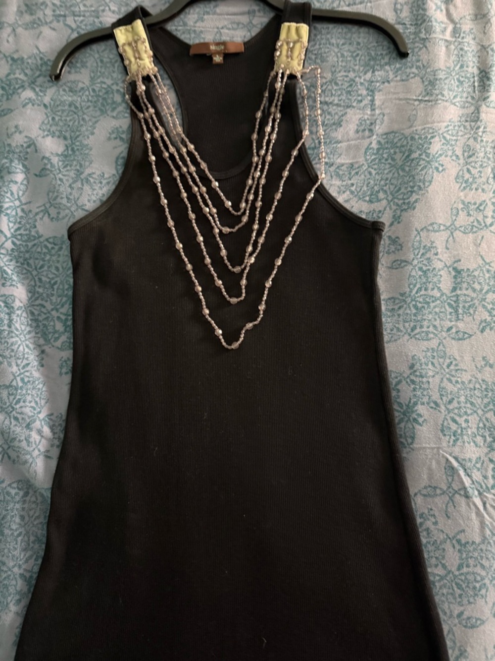 Chic Black Sleeveless Stretchy Cotton pull on Mini Dress